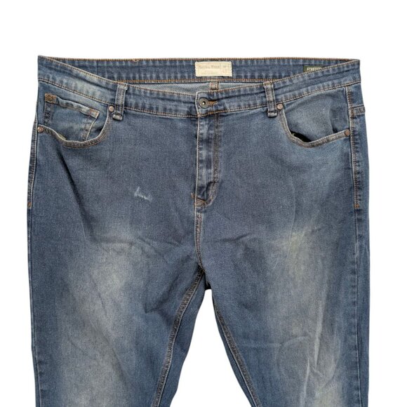 Smith & Mills Straight Leg Jeans Mens Blue Stretch Denim Size 42x32 - Picture 3 of 11